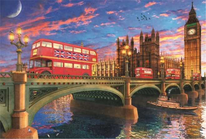 TREFL Wood Craft Origin puzzle Pałac Westminsterski z Big Benem 501 elementów