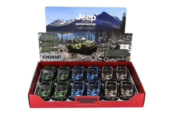 Auto Jeep Wrangler Camo edycja metal/plastik 13cm