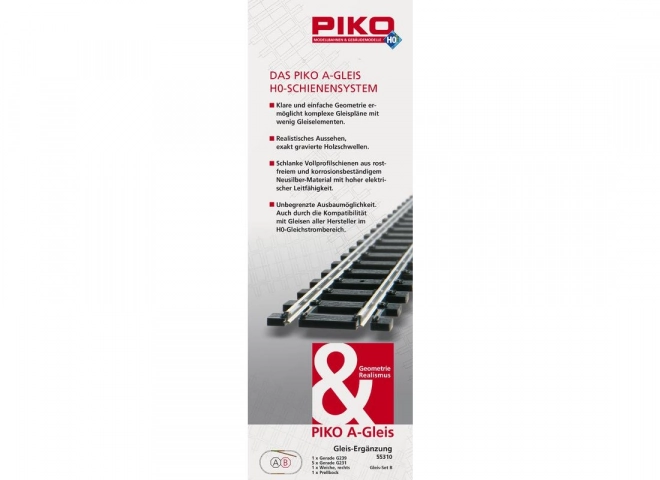 Piko Zestaw torów B (ślepy tor) - 55310