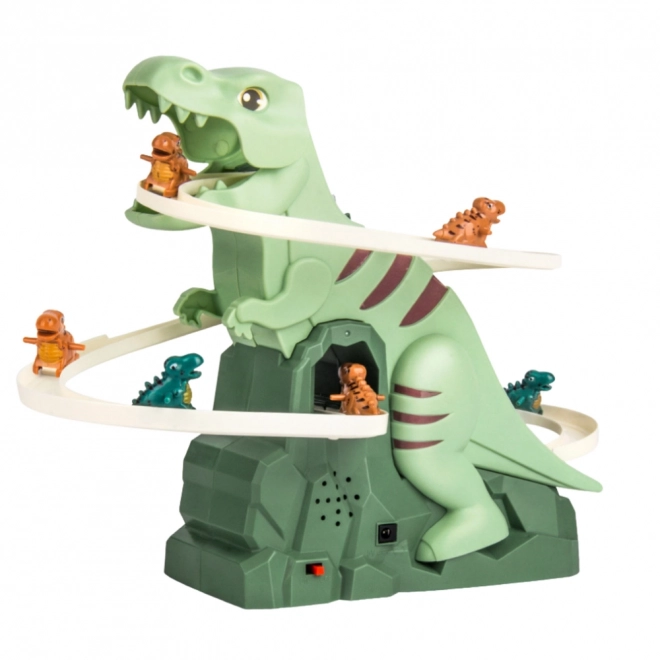 Zabawna kolejka górska dinozaurów