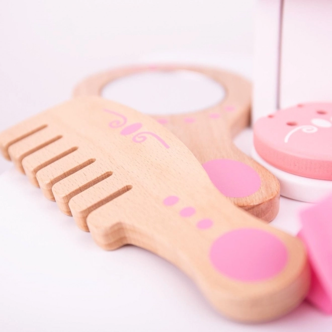 Bigjigs Toys Drewniany zestaw kosmetyczny