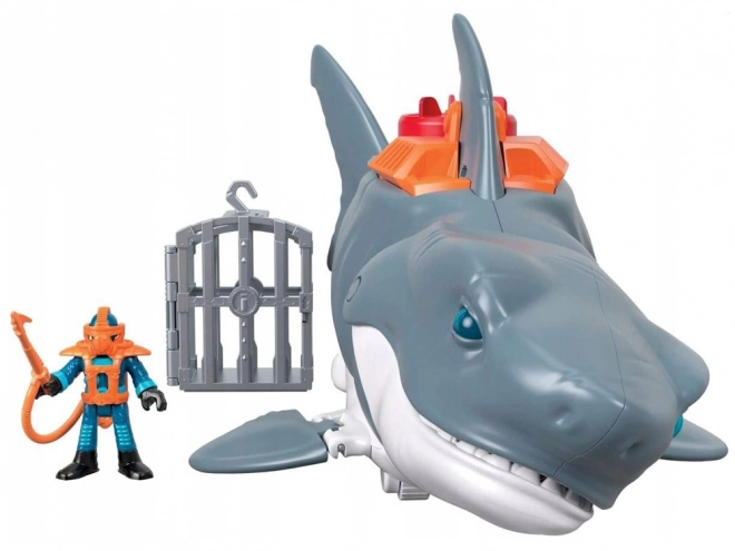 Mega atakujący rekin Imaginext z ruchomą szczęką