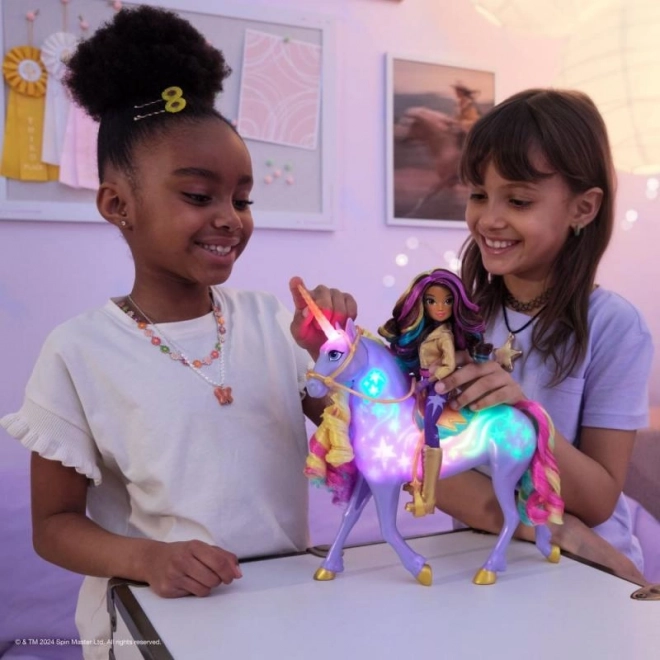 UNICORN ACADEMY ŚWIETLNY JEDNOROŻEC WILDSTAR Z LALKĄ SOPHIA 24cm