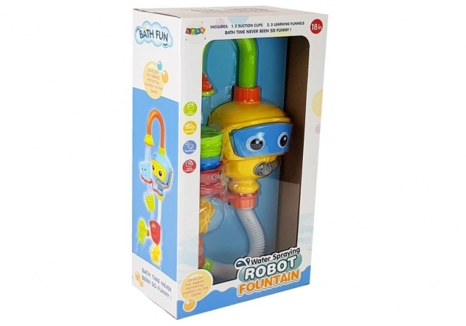 Kolorowy robot nurkowy do kąpieli Wodne kubki wodospadowe