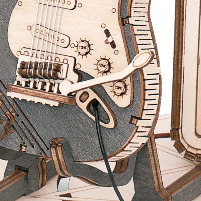 RoboTime drewniane 3D puzzle - Elektryczna gitara