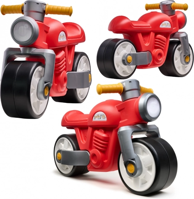 Dziecięcy Jeździk Retro Motocykl Czerwony 1+
