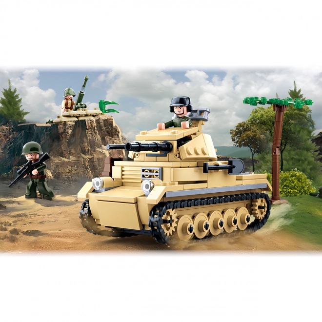 Sluban WWII M38-B0691 Niemiecki czołg Panzer II
