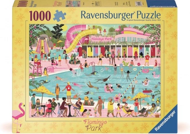 Puzzle Zabawy przy basenie 1000 elementów