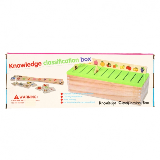 Drewniany Montessori edukacyjny sorter