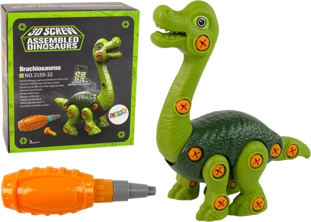 Składany dinozaur Brachiosaurus zielony