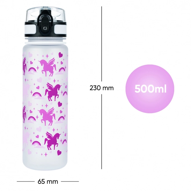 BAAGL Tritanowa butelka na napoje Królestwo Jednorożców, 500 ml