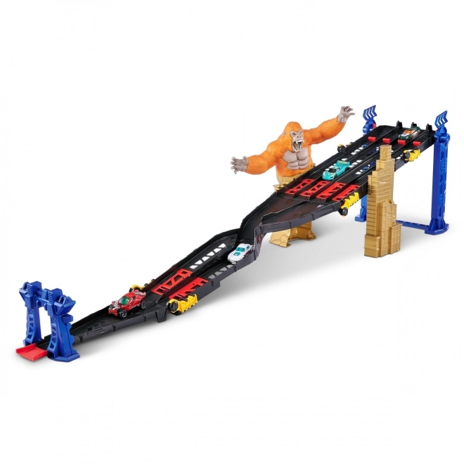 Zabawna trasa Metal Machines 4 tory atak goryli