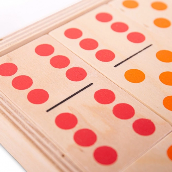 Duże drewniane domino Bigjigs Toys