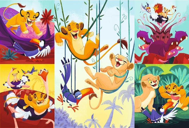 Puzzle 100 elementów DISNEY KRÓL LEW