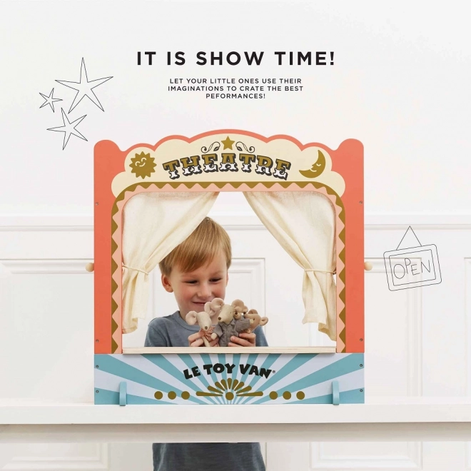 Drewniane teatrzyk marionetkowy Le Toy Van