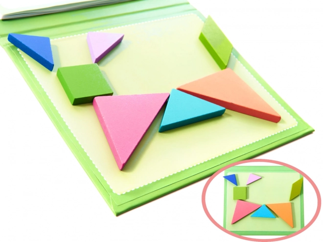 Magnetyczne puzzle 3D bloki tangramów