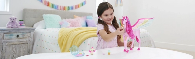 Figurka Barbie magiczny Pegaz ze światłami i dźwiękami