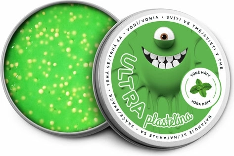 Ultra plastelina o zapachu i z brokatem – świecąca w ciemności