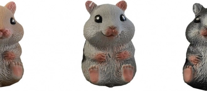 Gumowy chomik 8 cm - zabawka dla dzieci