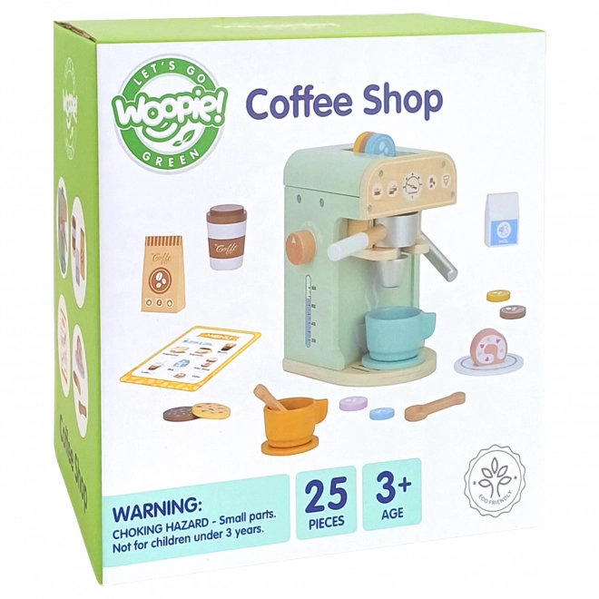 Drewniana kawiarnia Woopie Green