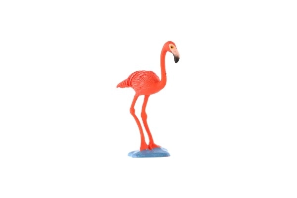 Plastowa figurka karaibskiego flaminga 9 cm