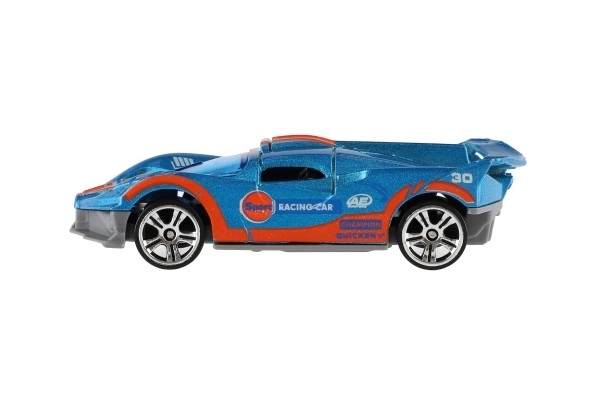 Auto sportowe 6szt. metal/plastik 8cm na wolny bieg w pudełku 10,5x27,5x4cm
