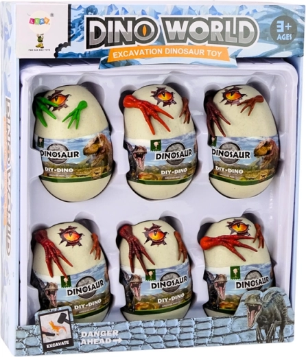 Dino World: 6 wykopaliskowych jajek