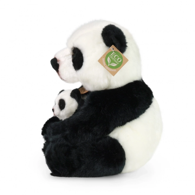 Rappa Pluszowa panda z młodym 27 cm ECO-FRIENDLY