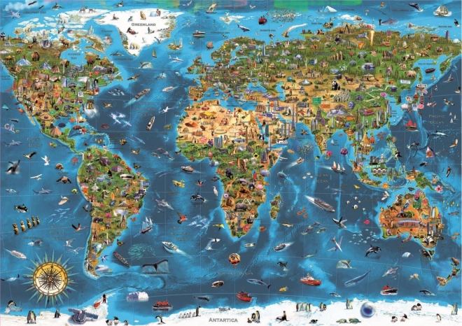 Educa puzzle Cuda świata 1000 elementów