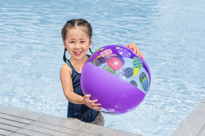 Kolorowa nadmuchiwana piłka plażowa Bestway Groove 'n Splash 51 cm owoce