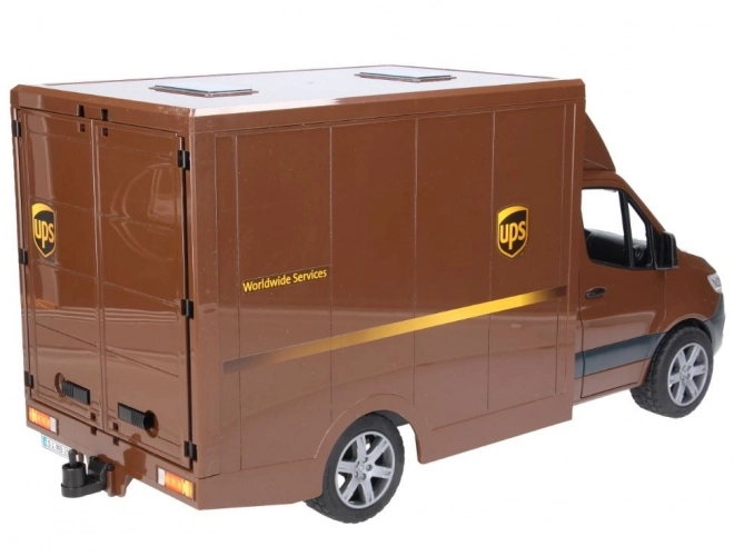Dostawczak UPS Bruder MB Sprinter z figurką i akcesoriami