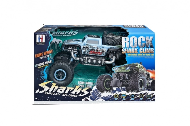 RC auto Rock Shark zielone