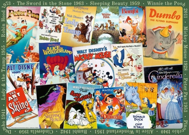 Ravensburger puzzle Disney vintage plakaty 1000 elementów