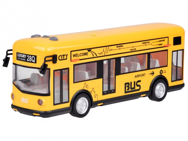 Żółty autobus party dźwięki otwierania drzwi światła muzyka ZA5222