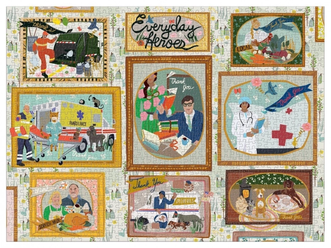 GALISON Puzzle Codzienni Bohaterowie 1000 Elementów