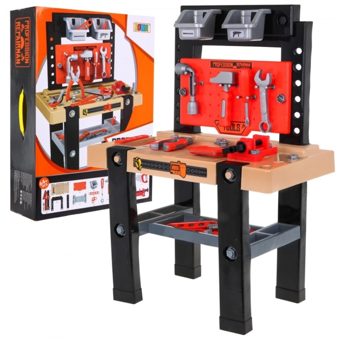 Dziecięcy stół warsztatowy Little DIY - 64 elementy