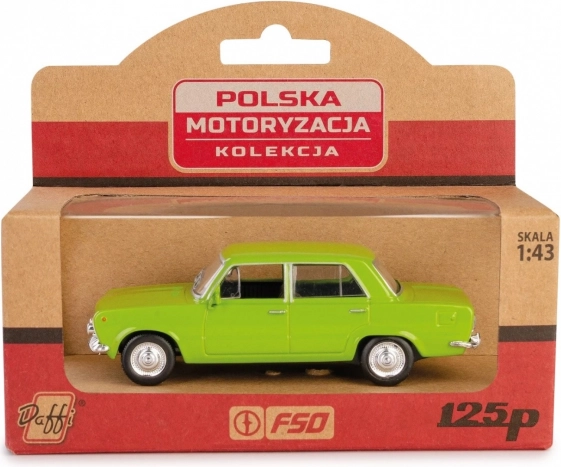 Model samochodu PRL Fiat 125p zielony