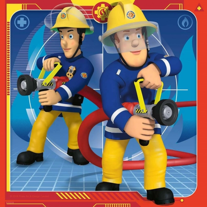 Ravensburger puzzle Strażak Sam na ratunek 3x49 elementów