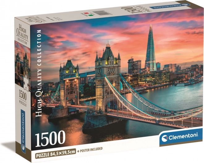 Puzzle 1500 elementów Compact London Twilight