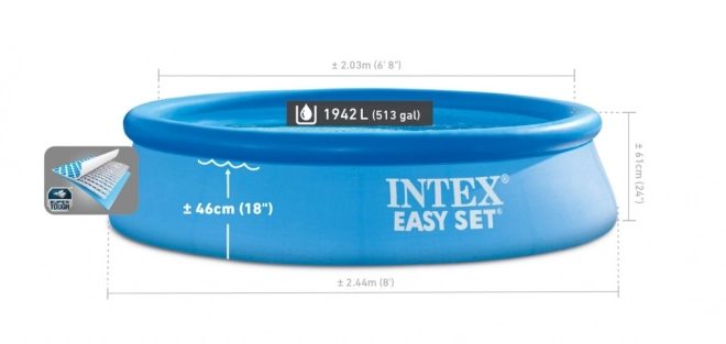 Basen dmuchany Intex Easy Set 244x61 cm