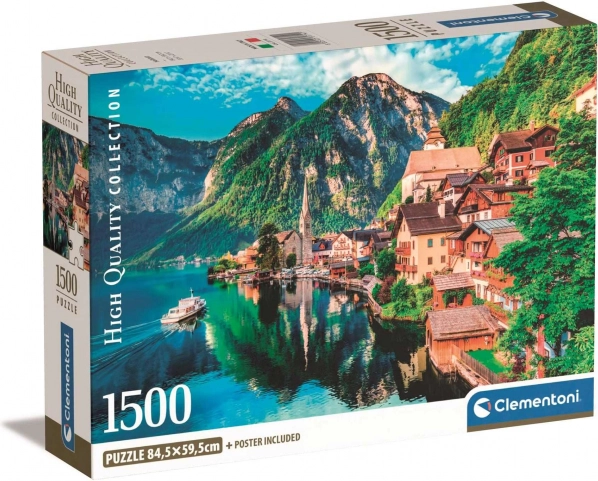 puzzle 1500 elementów Hallstatt – kompaktowe ekologiczne opakowanie