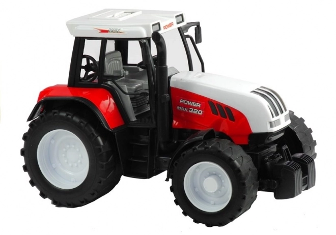 Duży traktor z przyczepą, maszyna rolnicza 65 cm