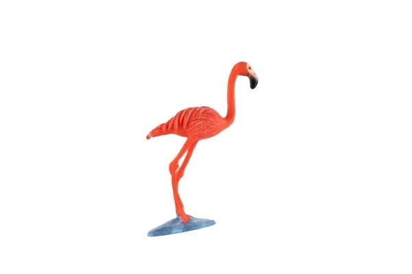 Plastowa figurka karaibskiego flaminga 9 cm