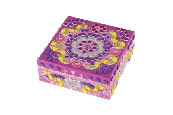 Kreatywny zestaw szkatułki z mozaiką z dodatkami w pudełku 21x18x5,5cm