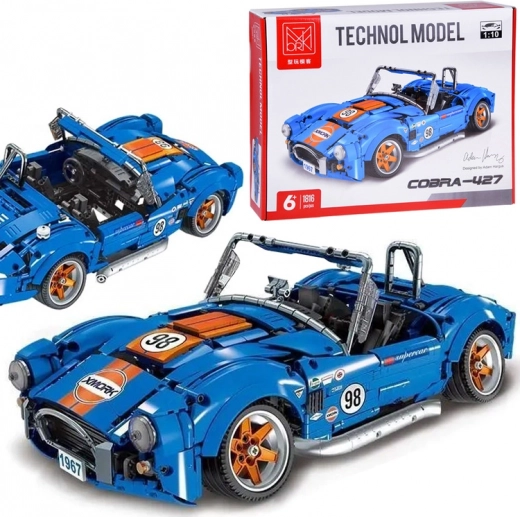 Techniczny zestaw konstrukcyjny auto Cobra 427 – sportowy model z 1816 elementów