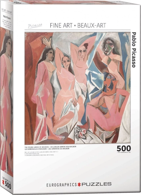 EUROGRAPHICS Kwadratowe puzzle Avignonskie Panny 500 elementów