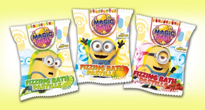 Musująca tabletka do kąpieli Minionki