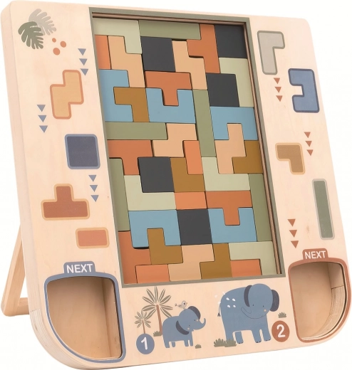 drewniana logiczna gra pentomino 2kids toys