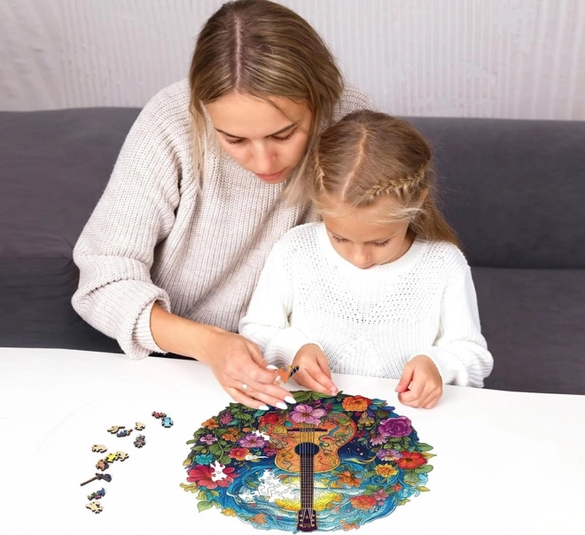 Drewniane puzzle Gitara 200 elementów