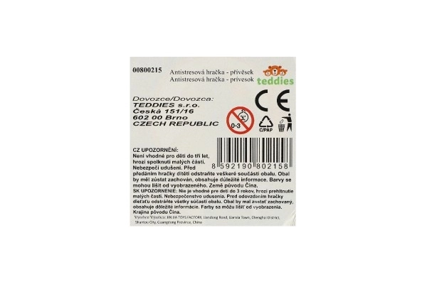 Zawieszka fidget serce zmieniające kształt antystresowy plastik 6cm 4 kolory w pudełku 6x6,5cm 24 szt. w opakowaniu